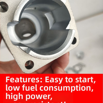 40F-6 benzininiam varikliui cilindrų rinkinys: cilindro blokas, stūmoklio žiedas, cilindro įdėklas žolės pjovimo įrankiui