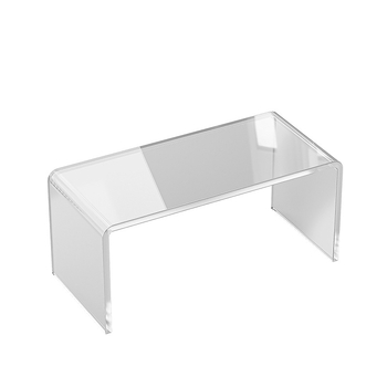 Raft acrilic de birou, spațiu de depozitare transparent, raft de expoziție cu suport pentru pahare, instalare fără montaj, design simplu și modern