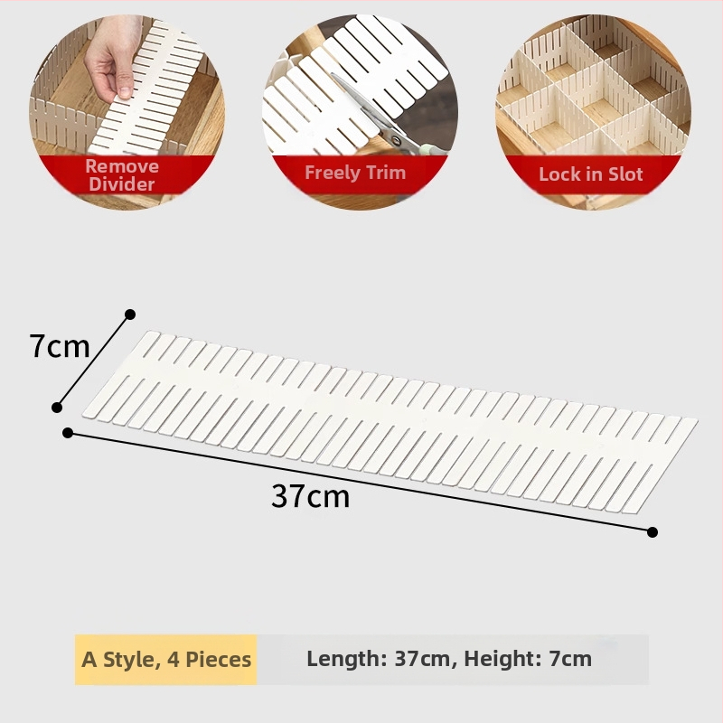 Sahtli korraldaja jaotur - plastist jaotur, lihtne kaasaegne stiil, 1 kiht, laua-alune paigaldus, sobib aluspüksste ja sokkide jaoks