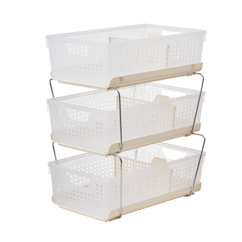 Sklopiva košara za pohranu s izvučnim dizajnom za stol ili studentski dom – PP materijal, retro stil (Model TB-2357 / TB-2477), za knjige, časopise i kablove