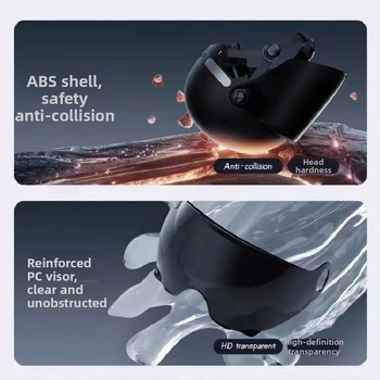 Elektrinio motociklo pusšalmas su saulės apsauga, unisex suaugusiems, retro vasaros dizainas, visoms sezonoms, ABS medžiaga, 3C sertifikatas