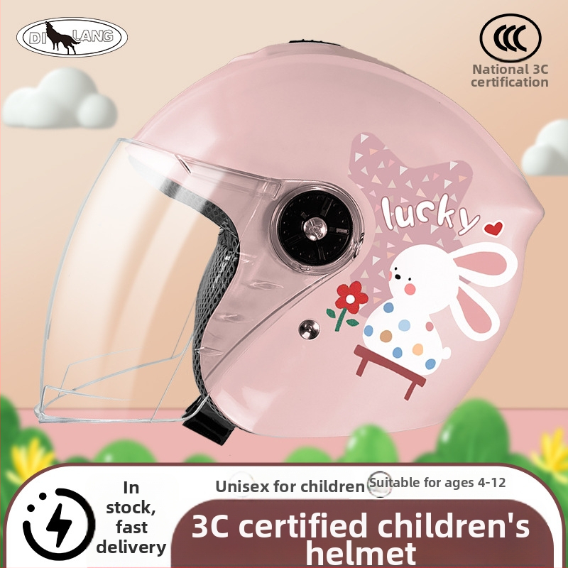 Žieminis vaikiškas šalmas elektromobiliams – ABS, 3C sertifikatas, 3/4 stiliaus, tinkamas vaikams