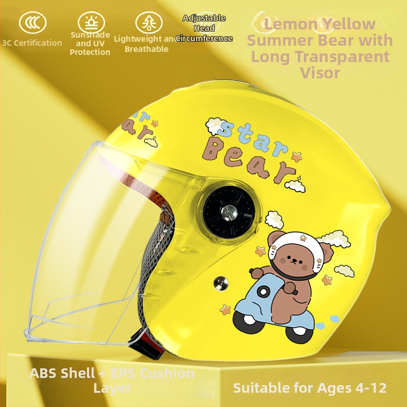 Žieminis vaikiškas šalmas elektromobiliams – ABS, 3C sertifikatas, 3/4 stiliaus, tinkamas vaikams