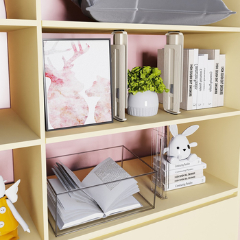 Комплект разделители за чекмеджета за гардероб — пластмасов, японски стил, подово монтиране, едно ниво, за съхранение на дрехи