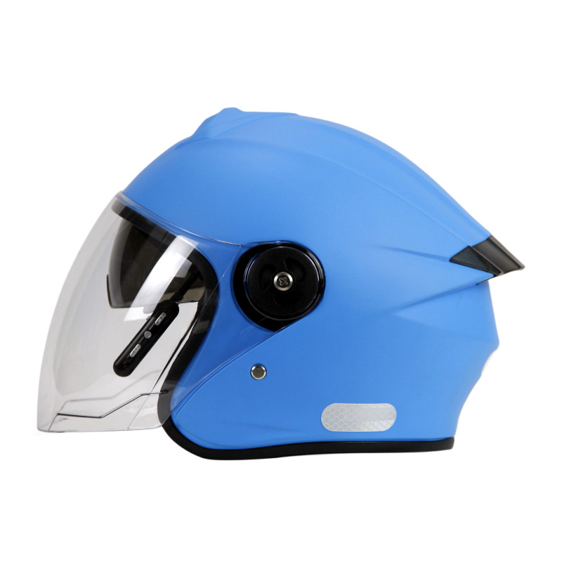 Cască 3/4 pentru vehicule electrice, cu Bluetooth încorporat, unisex, ABS, pentru toate sezoanele