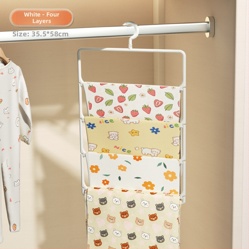 Kokkupandav 4-kihiline plastist beebivannito käterätikute hoiustamise kapp, köiega riputatav