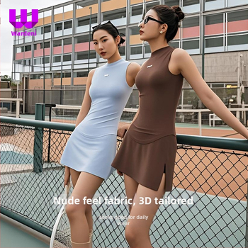 Vesta feminină fără mâneci pentru tenis, uscat rapid, elastică, nylon 84%, potrivită pentru vară, primăvară și toamnă.