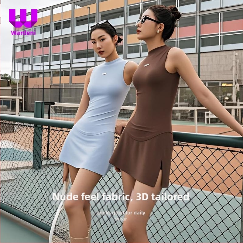 Vesta feminină fără mâneci pentru tenis, uscat rapid, elastică, nylon 84%, potrivită pentru vară, primăvară și toamnă.