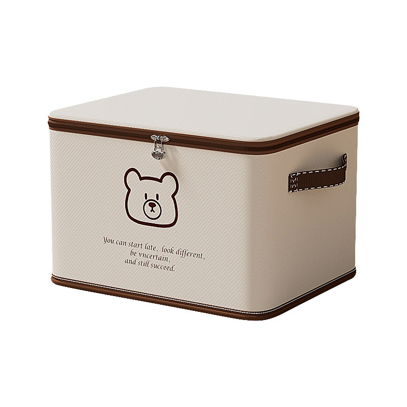 Kutija za skladištenje s ključem, sklopiva, 60L, od netkanog materijala, prenosna, otporna na prašinu i vlagu, uzorak crtić, japanski stil