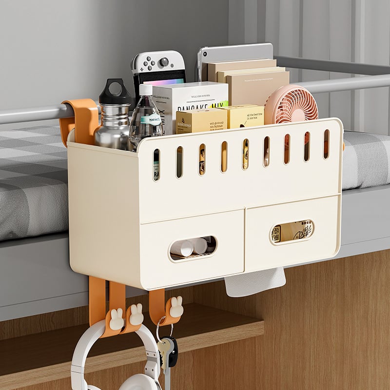 Vješeni koš za pohranu za studentski dom, PP organizer (W2096), modernog jednostavnog dizajna, pogodan za školske potrepštine/kozmetiku/kabele, 24 komada u kutiji