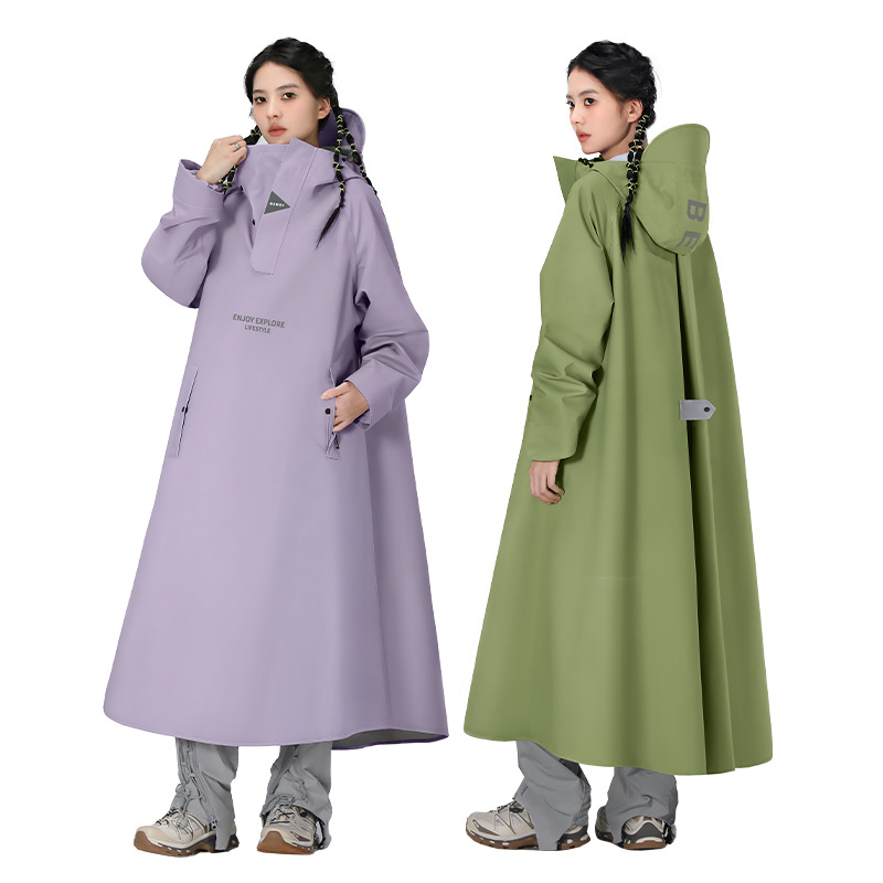 Kabanica za kišu za odrasle električni skuter, duga verzija, odvojeni vozač i vozilo, potpuna zaštita tijela pri vožnji po kiši