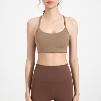 Sporta krūšturis skrējējiem un fitnesam – pilnas kupas, biezi veidotas kupas, fiksētas dubultās plecu siksnas, muguras aizdare ar trim sprādžām; galvenais materiāls: neilons; oderējums: spandekss