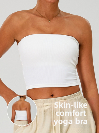 Bez plecu siksnām sievietēm, sporta krūšturis ar pilnu kausu un vidēji veidotiem kausiem, neilons/poliamīds 90% audums ar spandeksa 10% oderē