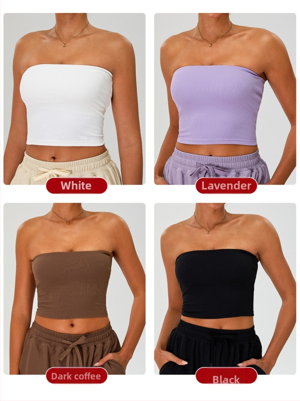 Bez plecu siksnām sievietēm, sporta krūšturis ar pilnu kausu un vidēji veidotiem kausiem, neilons/poliamīds 90% audums ar spandeksa 10% oderē