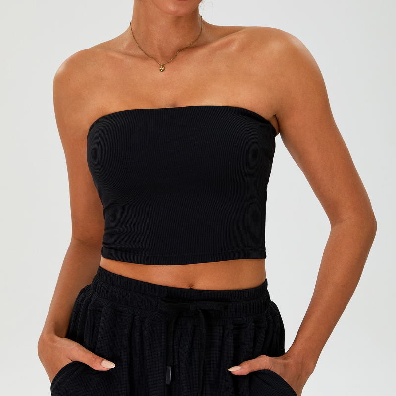 Bez plecu siksnām sievietēm, sporta krūšturis ar pilnu kausu un vidēji veidotiem kausiem, neilons/poliamīds 90% audums ar spandeksa 10% oderē