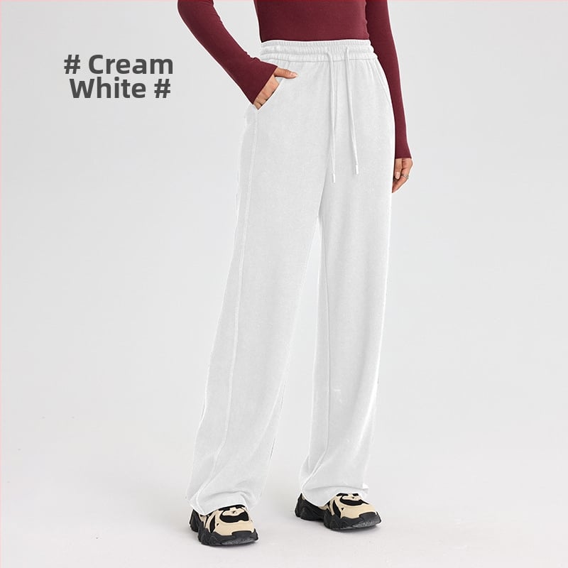 Moteriškos kelnės iš regeneruotos celiuliozės pluošto, Derong audinys, tankus, šukuotas (brushed), tiesus kirpimas, casual žiema 2024.