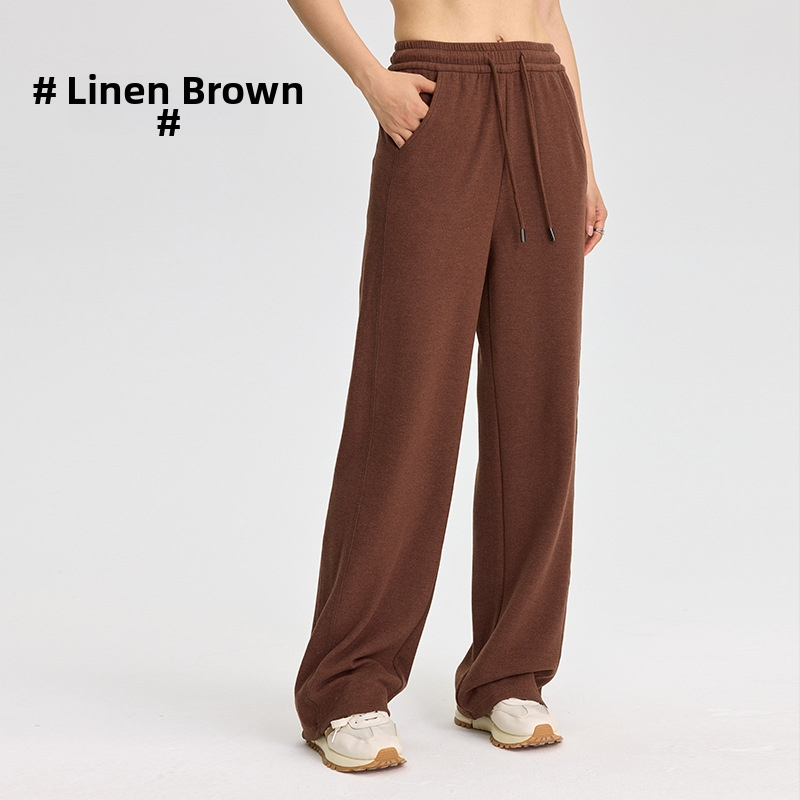 Moteriškos kelnės iš regeneruotos celiuliozės pluošto, Derong audinys, tankus, šukuotas (brushed), tiesus kirpimas, casual žiema 2024.