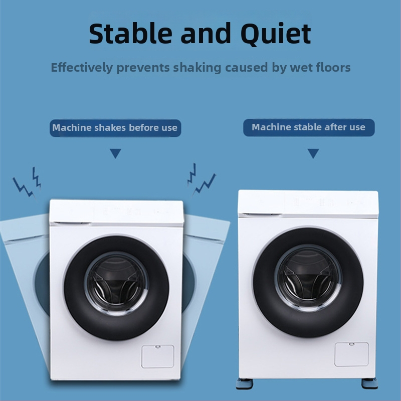 Universāla pretslīdēšanas bāze veļas mazgāšanai – regulējama un pārvietojama, no plastmasas, bez uzstādīšanas, 100% jauns materiāls