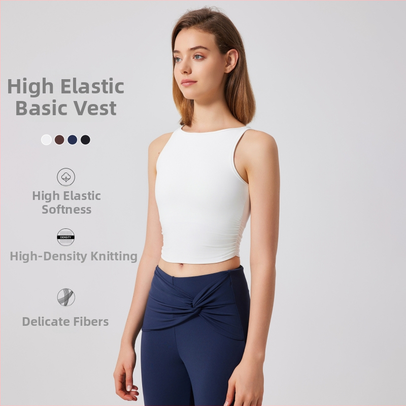 Moteriška be petnešių nailoninė sportinė liemenėlė jogai ir bėgiojimui, pilnai formuoti puodeliai, 78% nailonas, įmontuoti įdėklai, drėgmės valdymas, kvėpavimas