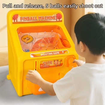 Akmenėlių šaudymo žaislų mašina — edukacinė žaislų vaikams 4–6 metų, plastikinė konstrukcija, modelis 8833, spalvota dėžutė