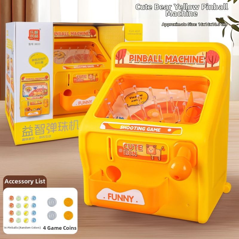 Akmenėlių šaudymo žaislų mašina — edukacinė žaislų vaikams 4–6 metų, plastikinė konstrukcija, modelis 8833, spalvota dėžutė