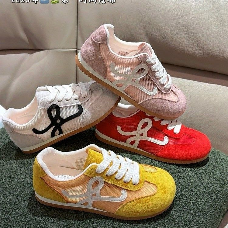 Pantofi sport dama din plasă, talpă EVA ușoară, guler scurt cu șireturi, căptușeală din blană de miel integrată