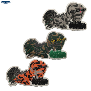 3D PVC σήμα σακιδίου, προσαρμοσμένο με εκτυπωμένο λογότυπο