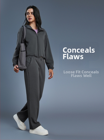 Női kapucnis cipzáros pulóver, lazán szabott, futáshoz és edzéshez, őszi-téli szezon; pamutkeverék anyag 52% poliészter; belső bélés pamut.