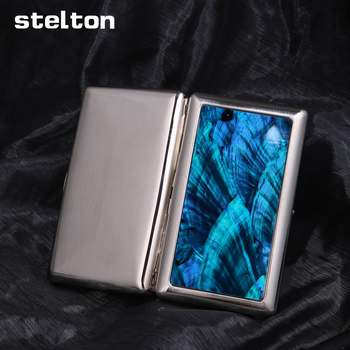 Stelton metāla pelnu trauks – Shell sērija, atkārtoti uzpildāms, mūsdienīgs minimālisma stils, logotipa drukāšana, pielāgota apstrāde