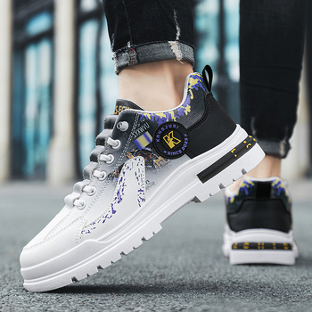 Ανδρικά slip-on καθημερινά παπούτσια από δέρμα, άνω μέρος από δέρμα, σόλα PVC, επένδυση από ύφασμα, εσωτερικό με δίχτυ, στρογγυλός μύτης