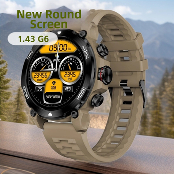 SMA išmanusis laikrodis su apvaliu AMOLED ekranu, GPS, Bluetooth skambučiai, širdies ritmo stebėjimas ir miego stebėjimas