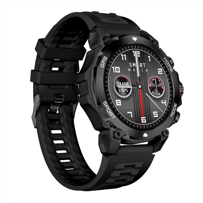 SMA išmanusis laikrodis su apvaliu AMOLED ekranu, GPS, Bluetooth skambučiai, širdies ritmo stebėjimas ir miego stebėjimas