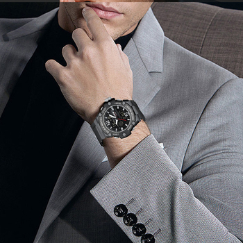 OLIKA Daudzfunkcionālie ūdensdrošie elektroniskie vīriešu pulksteņi ar dubjā displeju, spilgts laikrādītājs un kalendārs (mēnesis, diena, nedēļa), 30 m ūdensdrošība, PC21 elektroniskais mehānisms, ciparnīca 45 mm