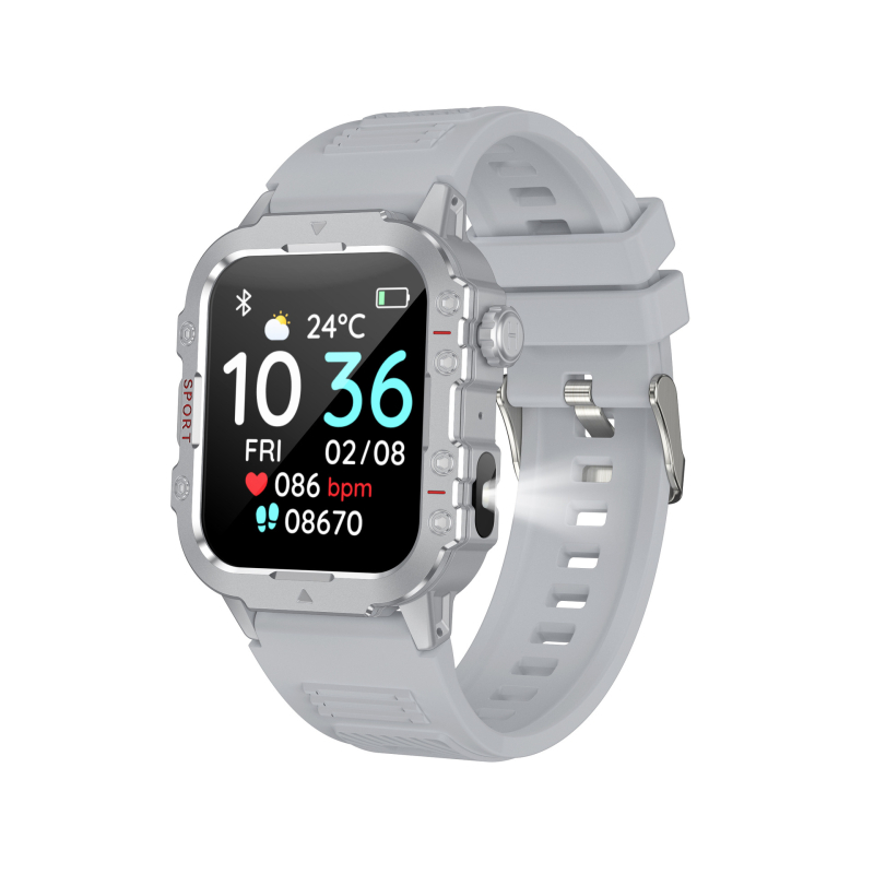 QX11 išmanusis laikrodis su Bluetooth skambučiais, skirtas lauko sportui, širdies ritmo ir kraujospūdžio stebėjimui, fotografavimui ir nuotoliniam selfiui