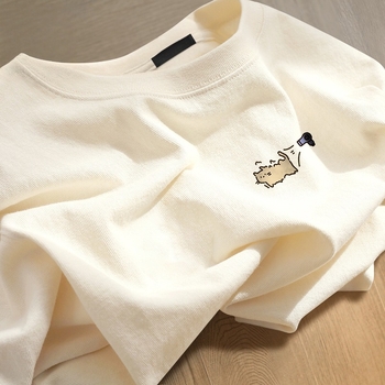 100% памук тениска с кръгло деколте, къс ръкав, принт