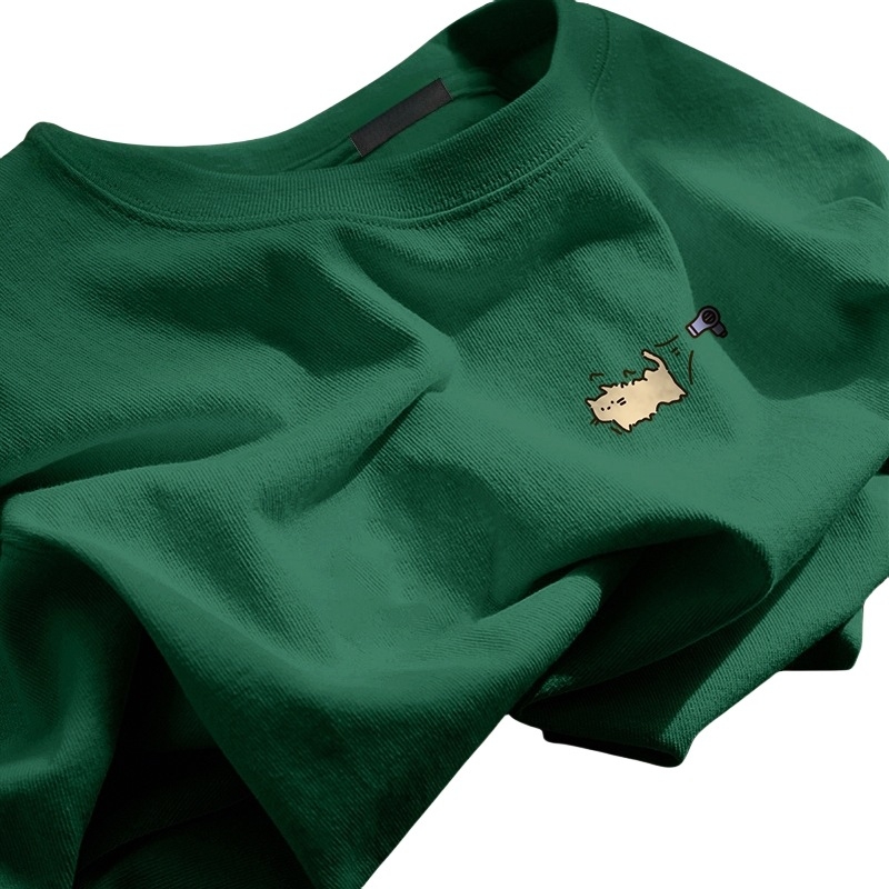 100% памук тениска с кръгло деколте, къс ръкав, принт