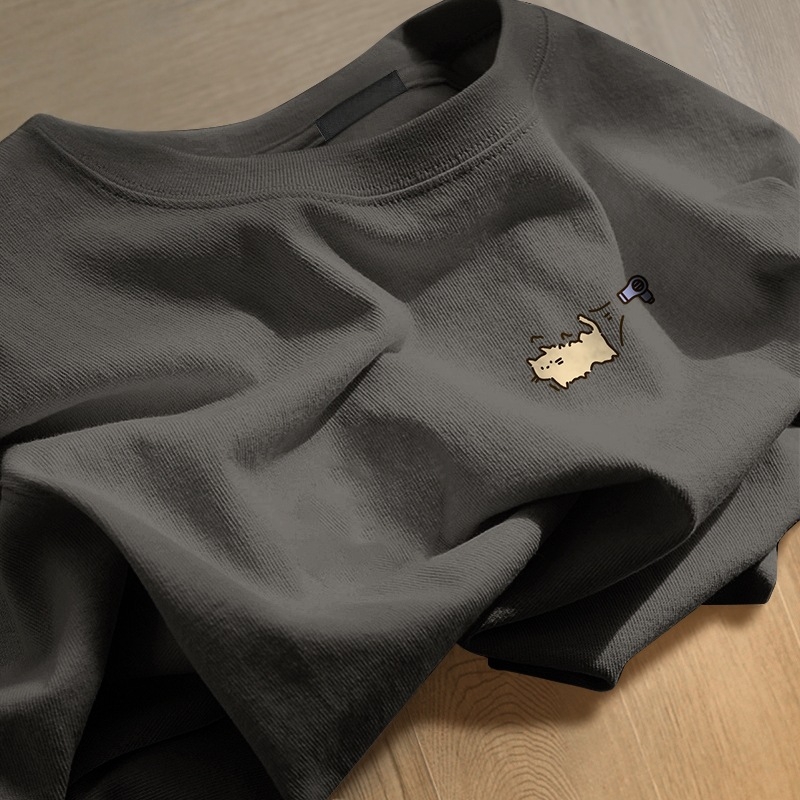 100% памук тениска с кръгло деколте, къс ръкав, принт