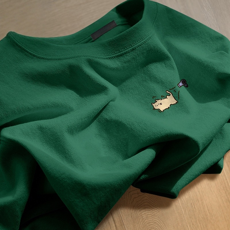 100% памук тениска с кръгло деколте, къс ръкав, принт