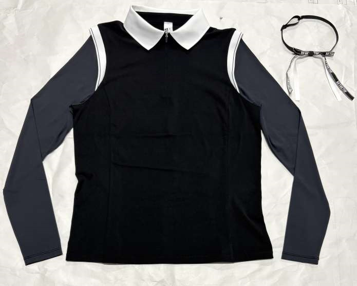 Ženski dugi rukav jogatop s patentnim zatvaračem i ovratnikom, opuštenog kroja (Materijal: Spandex 18%; Podstava: Nylon 82%; Rukavi: dugi; Duljina: bokovi; Sezona: zima/proljeće/jesen)
