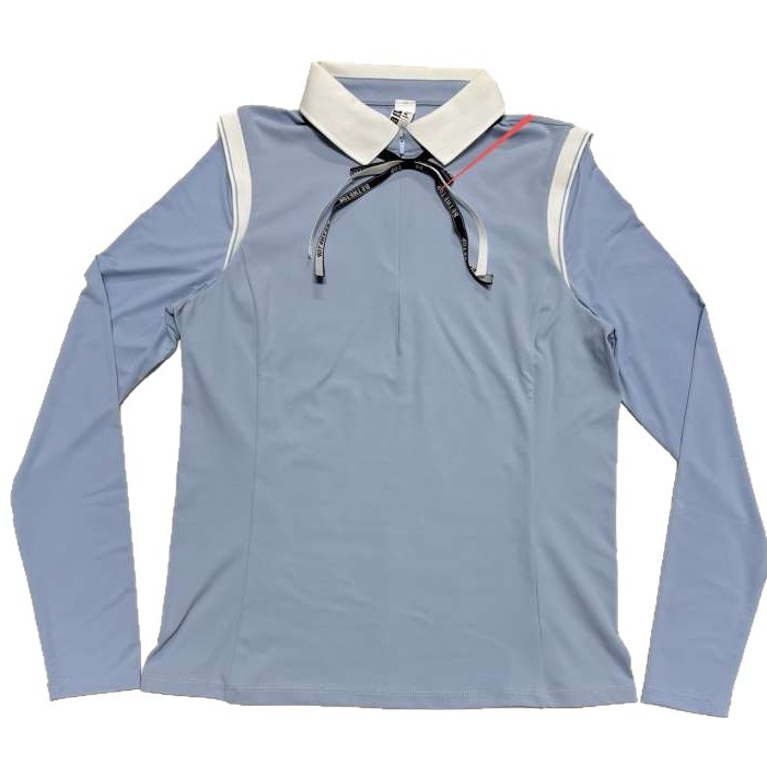 Ženski dugi rukav jogatop s patentnim zatvaračem i ovratnikom, opuštenog kroja (Materijal: Spandex 18%; Podstava: Nylon 82%; Rukavi: dugi; Duljina: bokovi; Sezona: zima/proljeće/jesen)