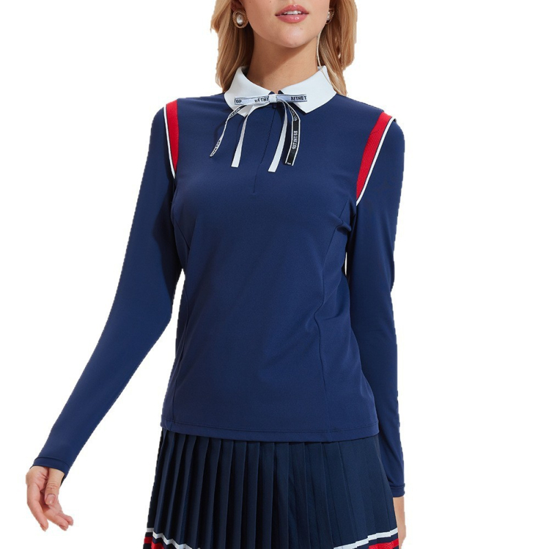 Ženski dugi rukav jogatop s patentnim zatvaračem i ovratnikom, opuštenog kroja (Materijal: Spandex 18%; Podstava: Nylon 82%; Rukavi: dugi; Duljina: bokovi; Sezona: zima/proljeće/jesen)