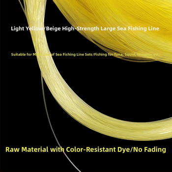 Hlavná rybárska línia, nylonová, pevnosť 3 kg–300 kg, priemer 0.1–4.5 mm (pre morské a lodné rybolov)