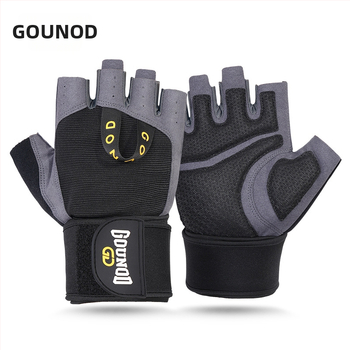 Gounod Puspirštinės svarmenims – delno apsauga, atsparios dėvėjimui, iš poliesterio pluošto, skirtos fitnesui