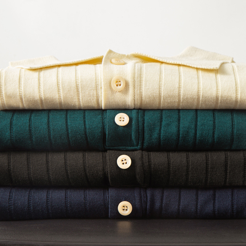 Muško polo od Mulberry svile, slim fit, kratki rukavi, jednobojna boja, završna obrada pranjem