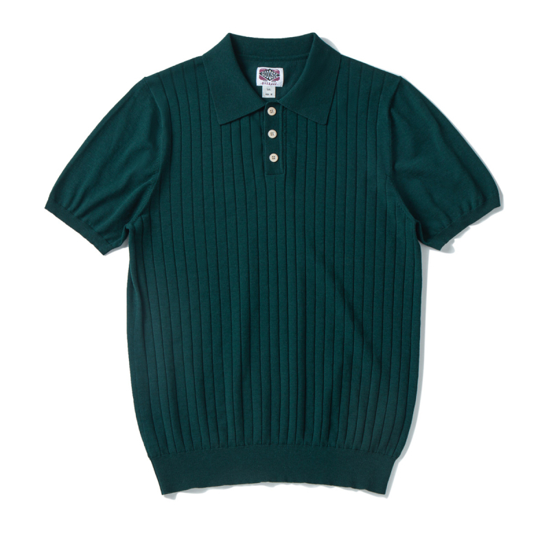 Muško polo od Mulberry svile, slim fit, kratki rukavi, jednobojna boja, završna obrada pranjem