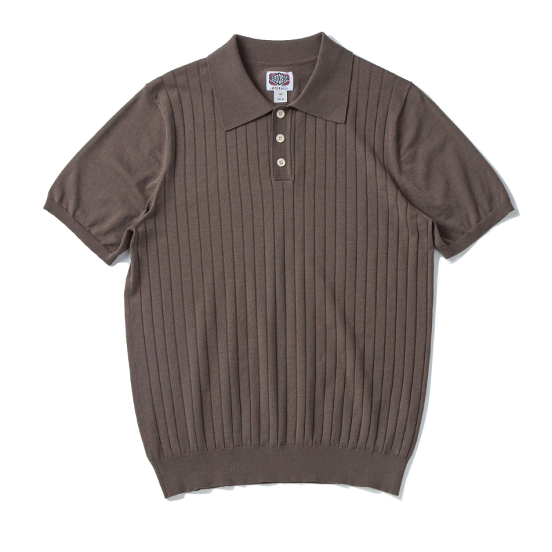 Muško polo od Mulberry svile, slim fit, kratki rukavi, jednobojna boja, završna obrada pranjem