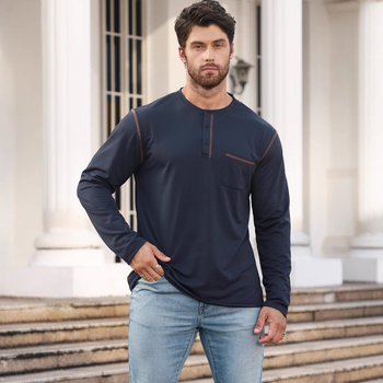 Polo cu guler înalt, mâneci lungi, croială lejeră, țesătură din amestec de bumbac