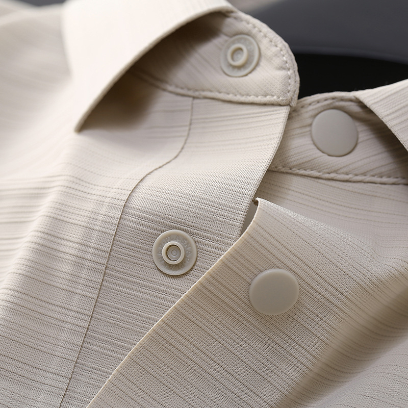 Polo pentru bărbați, mânecă scurtă, croială slim, amestec din nylon, stil de vară casual