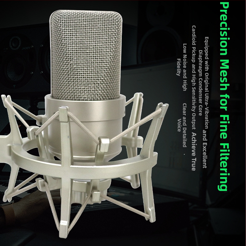 103 Кондензаторен микрофон, безжичен караоке микрофон, кардиоиден, 20Hz-20kHz, SNR ≥60dB