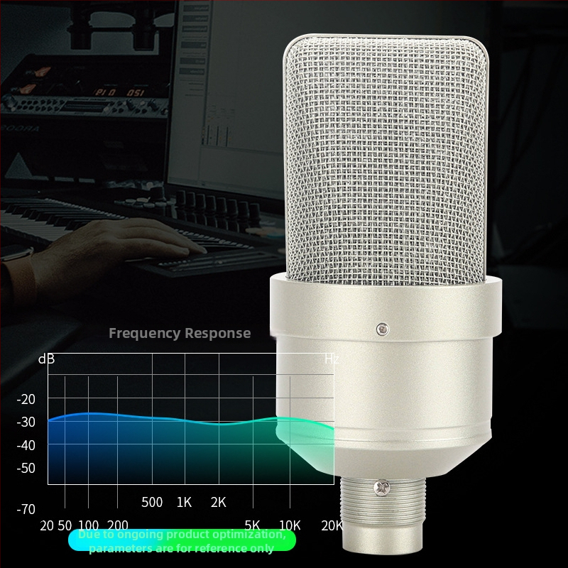 103 Кондензаторен микрофон, безжичен караоке микрофон, кардиоиден, 20Hz-20kHz, SNR ≥60dB